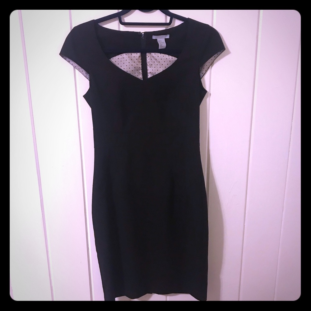 EUC H&M black work dress sz 6